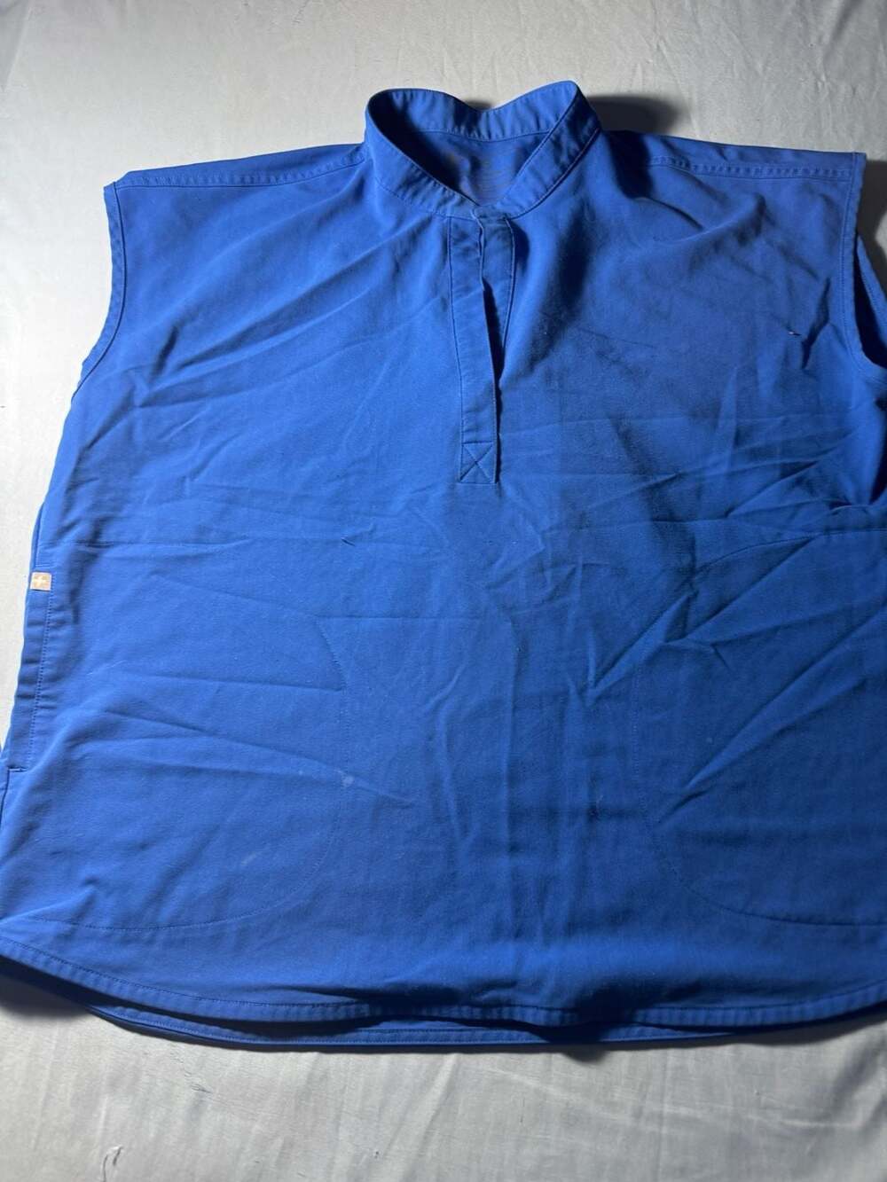 Figs Rafaela Scrub Vest Size L Blue Sleeveless Top